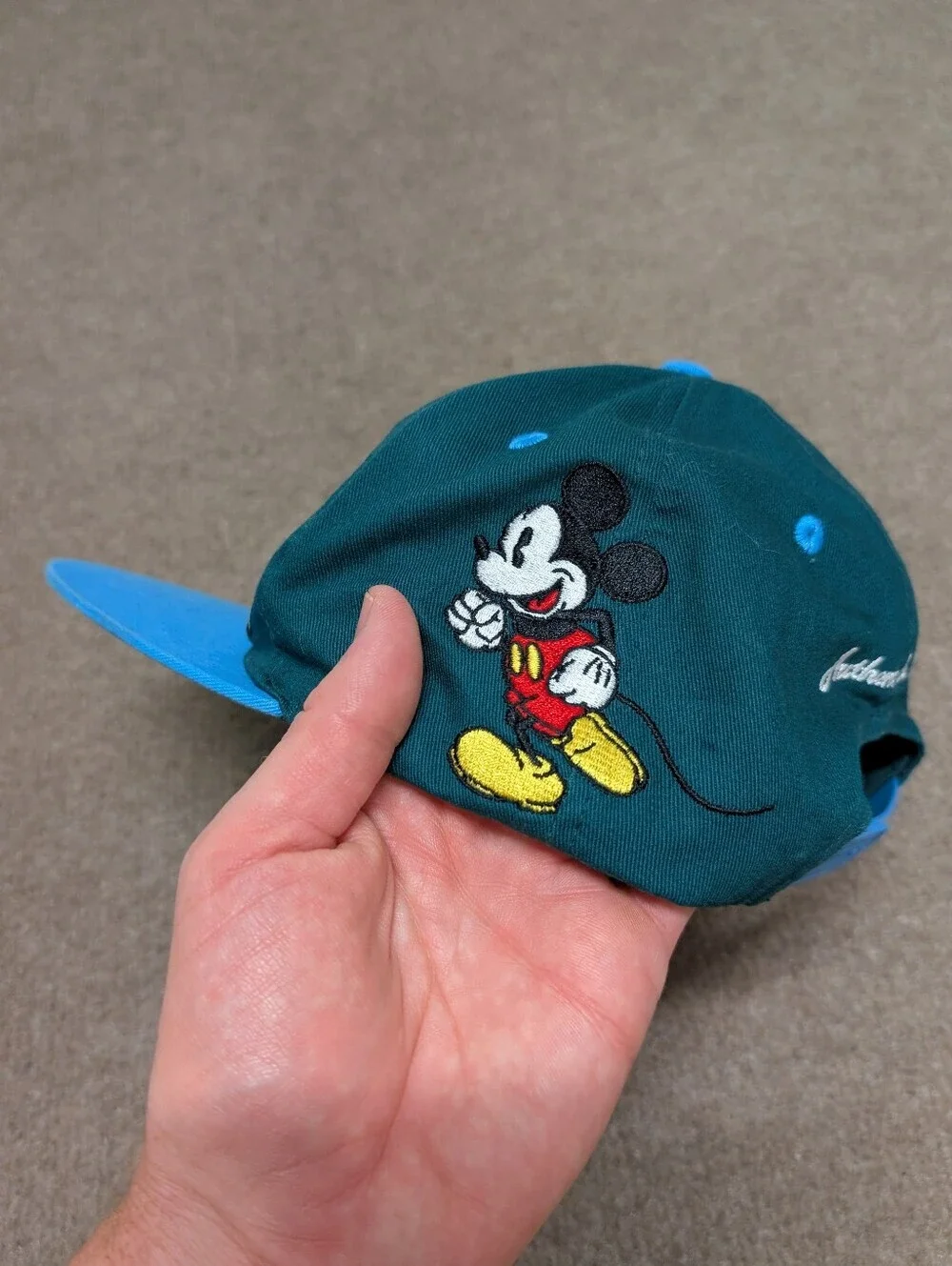 Vintage Mickey Disney Kids' Baseball Cap Snap Back Hat